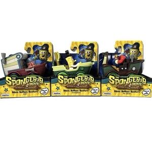The Spongebob Movie Bikini Bottom Boaters Exclusive Set of 3 Collector Edition